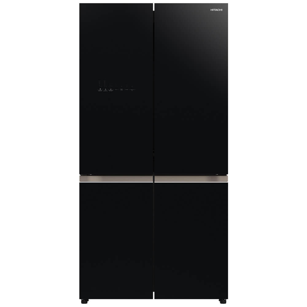 Hitachi refrigerator Multi Door Glass Black