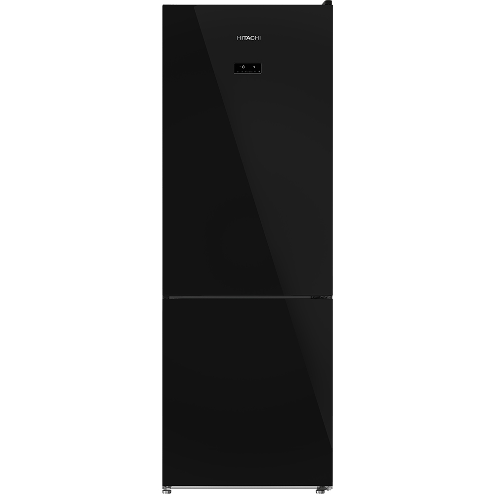 Hitachi refrigerator R-WB640VGV0(D) Bottom Freezer, 4-door, Glass Black