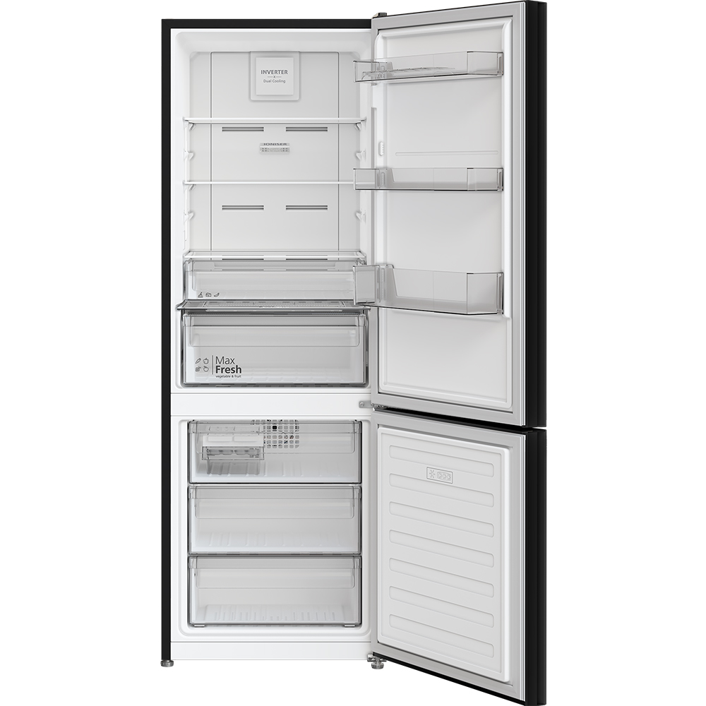 Hitachi refrigerator R-WB640VGV0(D) Bottom Freezer, 4-door, Glass Mauve Gray