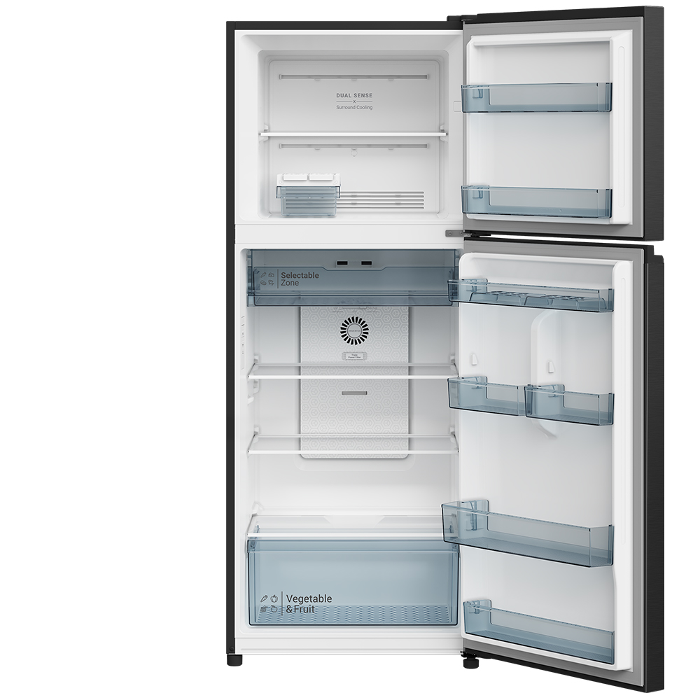 Hitachi refrigerator R-WB640VGV0(D) Bottom Freezer, 4-door, Glass Mauve Gray