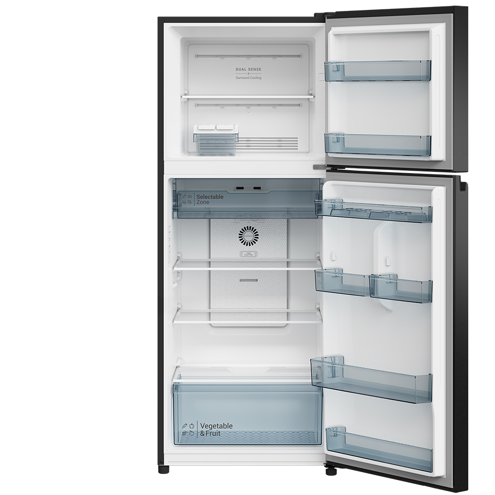 Hitachi refrigerator R-WB640VGV0(D) Bottom Freezer, 4-door, Glass Mauve Gray