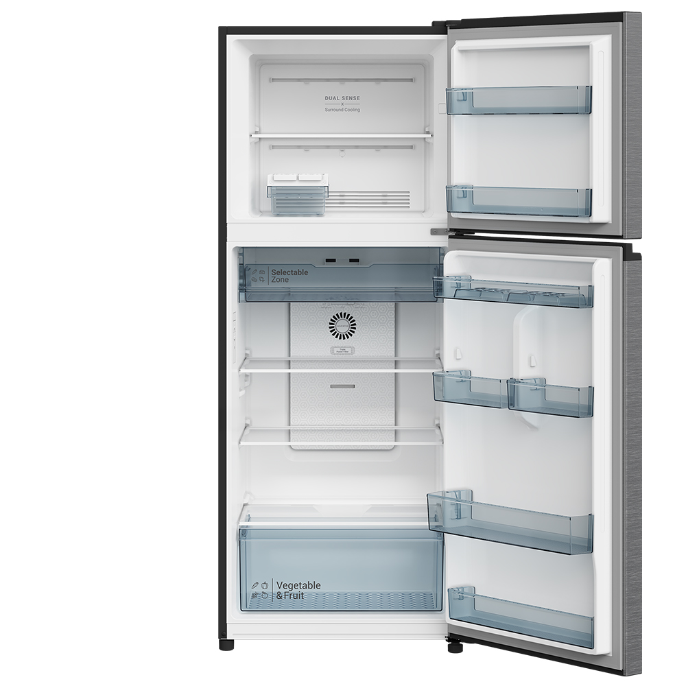 Hitachi refrigerator R-WB640VGV0(D) Bottom Freezer, 4-door, Glass Mauve Gray