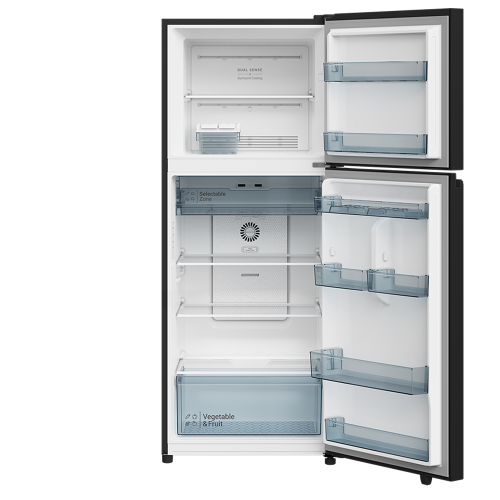 Hitachi refrigerator R-WB640VGV0(D) Bottom Freezer, 4-door, Glass Mauve Gray