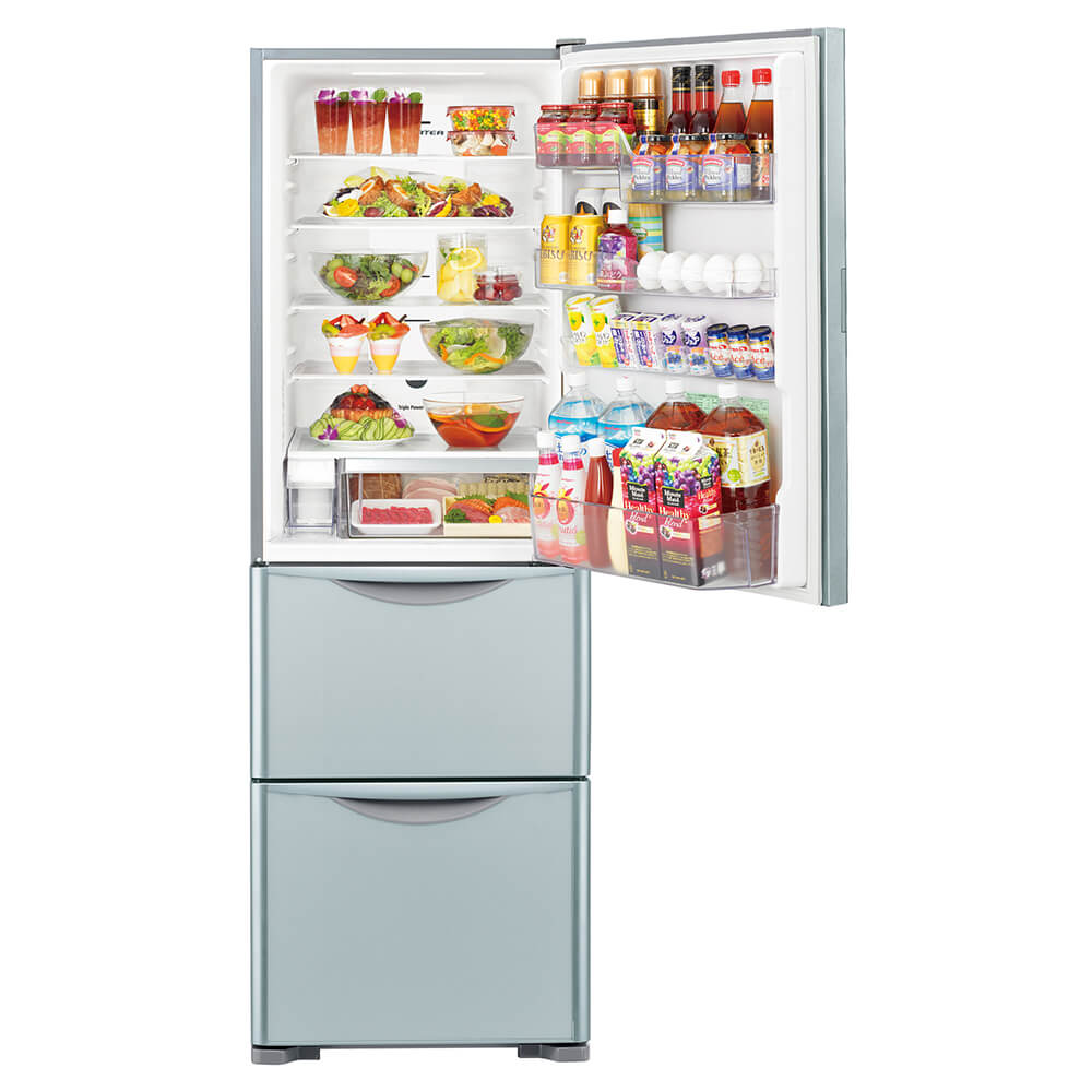 hitachi triple door refrigerator