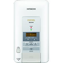 Hitachi shower heater Digital Pearl White